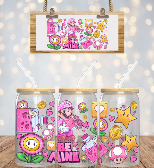 Cupid Mario Vday 16oz