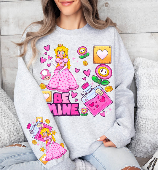 Peach Vday w/sleeves