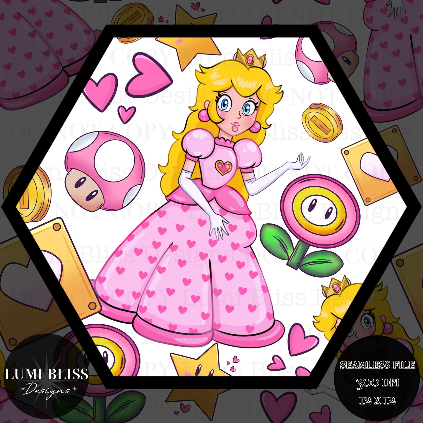 Peach Vday Seamless