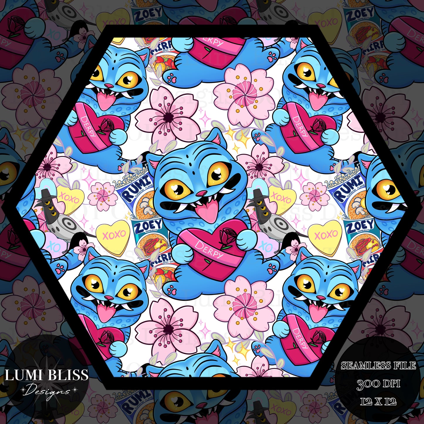 The Cat Vday Seamless